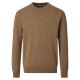 REDMOND Casual Herren Pullover Langarm Rundhals Comfort Braun