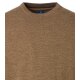 REDMOND Casual Herren Pullover Langarm Rundhals Comfort Braun
