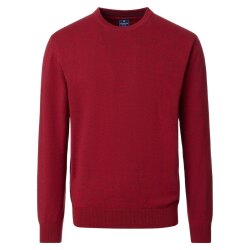 REDMOND Casual Herren Pullover Langarm Rundhals Comfort Rot