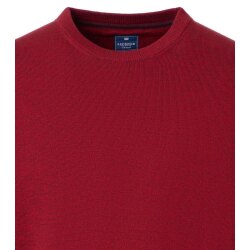 REDMOND Casual Herren Pullover Langarm Rundhals Comfort Rot