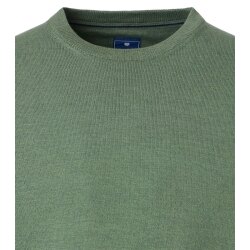 REDMOND Casual Herren Pullover Langarm Rundhals Comfort Grün