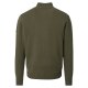 REDMOND Casual Herren Strick-Troyer Zipper Comfort Baumwollmix Grün