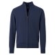 REDMOND Casual Herren Strickjacke Zipper Comfort Baumwollmix Blau