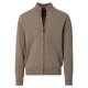 REDMOND Casual Herren Strickjacke Zipper Comfort Baumwollmix Braun