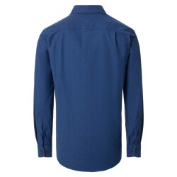 REDMOND Herren Flanellhemd Langarm Button-Down Comfort Blau