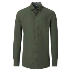 REDMOND Herren Flanellhemd Langarm Button-Down Comfort...