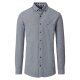 REDMOND Herren Flanellhemd Langarm Button-Down Modern-Fit Blau