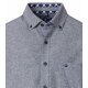 REDMOND Herren Flanellhemd Langarm Button-Down Modern-Fit Blau