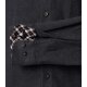 REDMOND Herren Flanellhemd Langarm Button-Down Modern-Fit Anthrazit