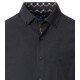 REDMOND Herren Flanellhemd Langarm Button-Down Modern-Fit Anthrazit