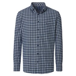 REDMOND Herren Flanellhemd Langarm Button-Down Modern...