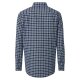 REDMOND Herren Flanellhemd Langarm Button-Down Comfort Blau Karo