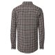 REDMOND Herren Flanellhemd Langarm Button-Down Comfort Schwarz Karo