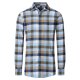 REDMOND Herren Flanellhemd Langarm Kent Modern-Fit Grün Karo