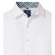 REDMOND Herren Freizeithemd Langarm Kent Modern-Fit Twill Weiß