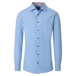 REDMOND Herren Freizeithemd Langarm Kent Modern-Fit Twill...