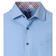REDMOND Herren Freizeithemd Langarm Kent Modern-Fit Twill Hellblau