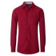 REDMOND Herren Freizeithemd Langarm Kent Comfort-Fit Twill Rot