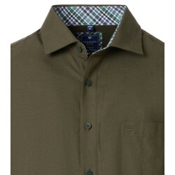 REDMOND Herren Freizeithemd Langarm Kent Comfort-Fit Twill Grün