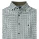 REDMOND Herren Freizeithemd Langarm Button-Down Comfort Grün Print