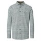 REDMOND Herren Freizeithemd Langarm Button-Down Modern-Fit Grün Print