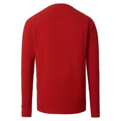 REDMOND Casual Herren Pullover Langarm Rundhals Comfort Rot