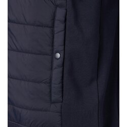 REDMOND Casual Herren Sweatweste Zipper Comfort Baumwollemix Blau