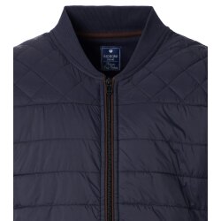 REDMOND Casual Herren Sweatweste Zipper Comfort Baumwollemix Blau