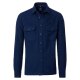 REDMOND Herren Flanellhemd Langarm Kent Comfort Baumwolle Blau