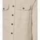 REDMOND Herren Flanellhemd Langarm Kent Comfort Baumwolle Beige