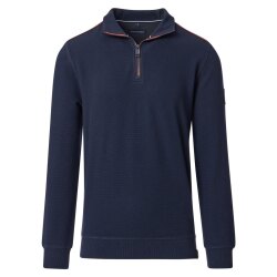 CASAMODA Herren Sweatshirt Troyer Zipper Regular Stretch...