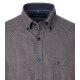 CASAMODA Freizeithemd Langarm Button-Down Comfort Braun print