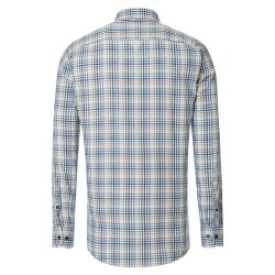 CASAMODA Freizeithemd Langarm Kent Casual Dobby Blau kariert
