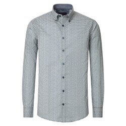 CASAMODA Freizeithemd Langarm Button-Down Casual Blau...
