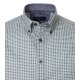 CASAMODA Freizeithemd Langarm Button-Down Casual Blau gemustert