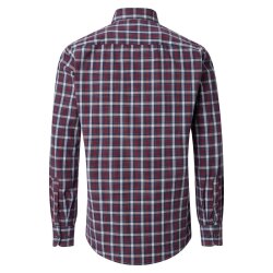 CASAMODA Freizeithemd Langarm Button-Down Casual Rot kariert