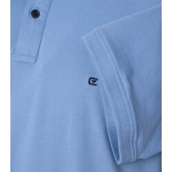 CASAMODA Poloshirt Kurzarm Baumwollmix Stretch Regular Aqua