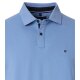 CASAMODA Poloshirt Kurzarm Baumwollmix Stretch Regular Aqua
