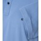 CASAMODA Poloshirt Kurzarm Baumwollmix Stretch Regular Aqua