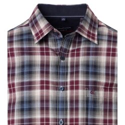 CASAMODA Herren Freizeithemd Langarm Kent Casual Rot kariert