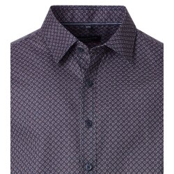CASAMODA Herren Freizeithemd Langarm Kent Casual Blau gemustert