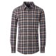 CASAMODA Flanellhemd Langarm Kent Casual Anthrazit kariert