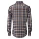 CASAMODA Flanellhemd Langarm Kent Casual Anthrazit kariert