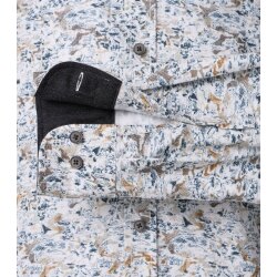 CASAMODA Freizeithemd Langarm Button-Down Casual Braun gemustert