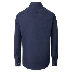CASAMODA Herren Freizeithemd Langarm Button-Down Casual Blau