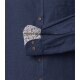 CASAMODA Herren Freizeithemd Langarm Button-Down Casual Blau