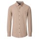 CASAMODA Herren Freizeithemd Langarm Button-Down Casual Beige