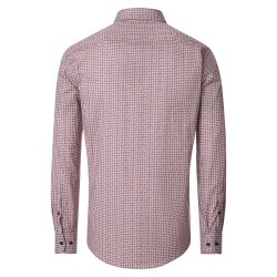 CASAMODA Herren Freizeithemd Langarm Button-Down Rot...