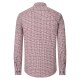 CASAMODA Herren Freizeithemd Langarm Button-Down Rot gemustert