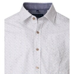CASAMODA Herren Freizeithemd Langarm Kent Casual Beige gemustert